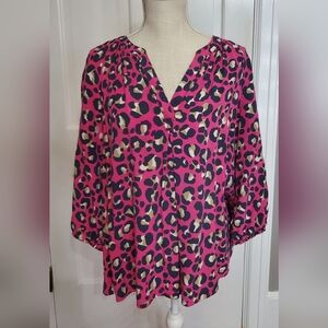 Crown and Ivy tunic-style blouse, large